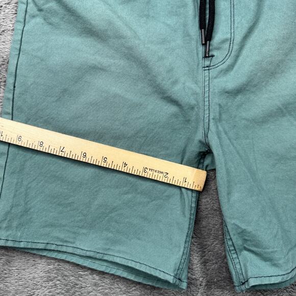 Volcom Big Boys Krafter Shorts Canvas Skate Outdoor Basketball Green Youth XL - Picture 6 of 8